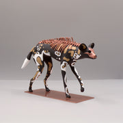 Lycaon wolf Sculpture by Virginie Gribouilli