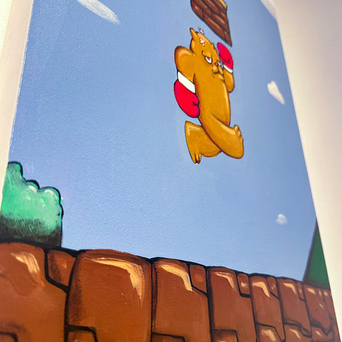1up by JC Rivera - The Bear Champ - Chicago art gallery - Artist Replete