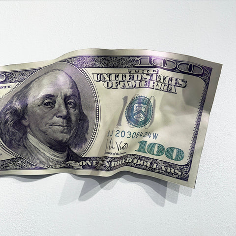 Arthur J. Williams Jr. art for sale - Shredded hundred dollar bill art