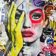 Artist Dain Nyc - Dain Street artists - Model Gigi Hadid art - Chicago gallery