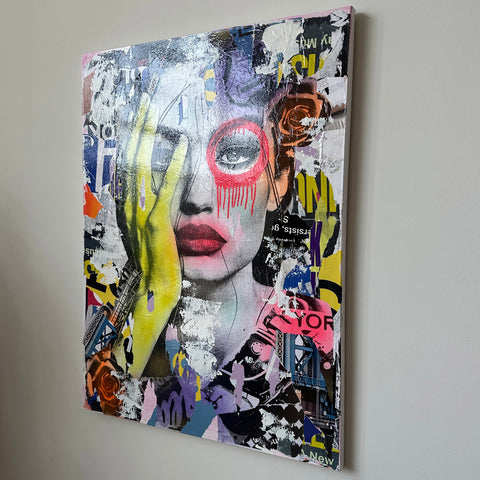 Artist Dain Nyc - Dain Street artists - Model Gigi Hadid art - Chicago gallery