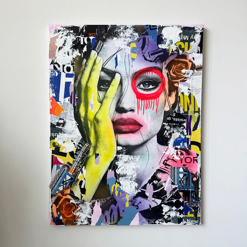 Artist Dain Nyc - Dain Street artists - Model Gigi Hadid art - Chicago gallery