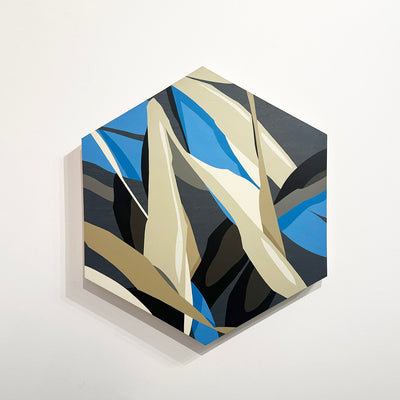 Blue Hex 1 by Chicago artist Ruben Aguirre - Artist Replete
