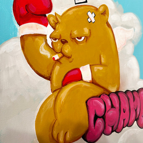 Champ by JC Rivera - Chicago artist - The Bear Champ - Artist Replete