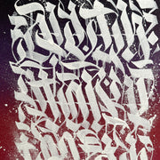 Chicago Calligraffiti artist Tubs art for sale 