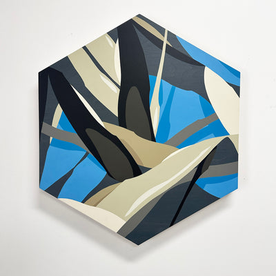 Chicago artist Ruben Aguirre - Blue Hex 2