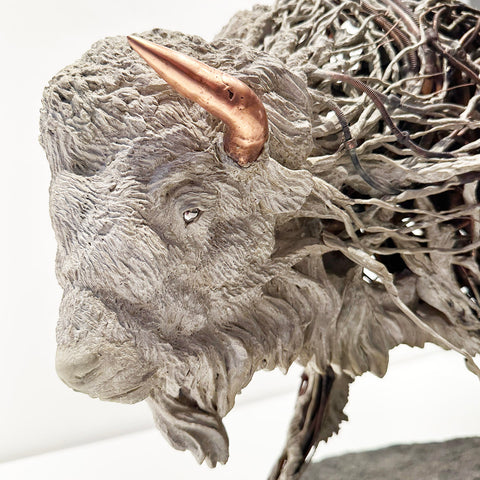 Chris Hynes - Bison sculpture - Bison artwork 