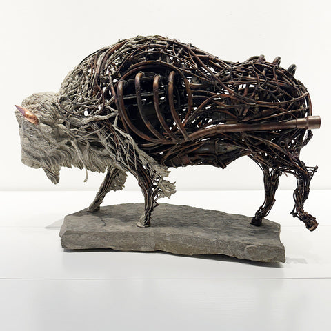 Chris Hynes - Bison sculpture - Bison artwork 