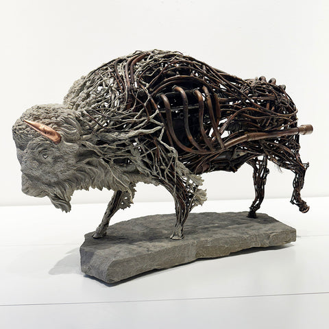 Chris Hynes - Bison sculpture - Bison artwork 