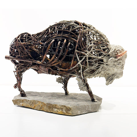 Chris Hynes - Bison sculpture - Bison artwork 