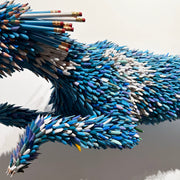 Dog made of Pencils from artsit Federico Uribe - Federico Uribe - Pencil Art - Chicago art gallery