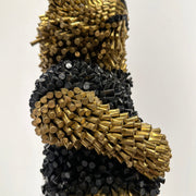 Federico Uribe art for sale - Bullet shell artwork - Waving cub - Chicago art gallery - Artist Replete