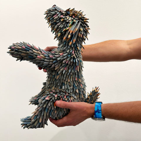 Grey Dog by artist Federico Uribe - Federico Uribe art for sale - Artist Replete