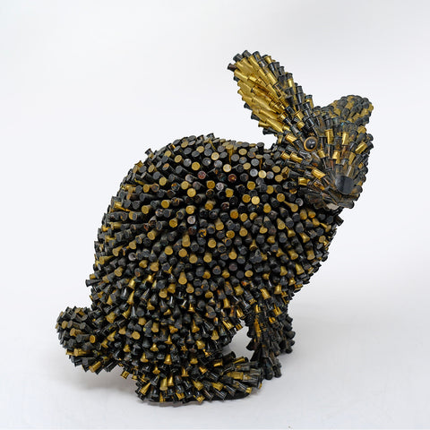 Hare Pin by Federico Uribe - bullet sculpture - Chicago gallery