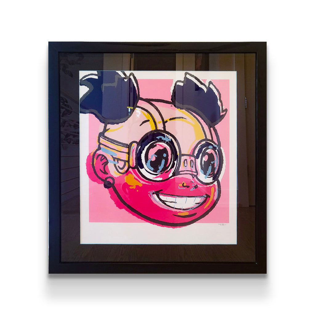 Hebru Brantley Lilac Pink AP Print (Framed) – Artist Replete