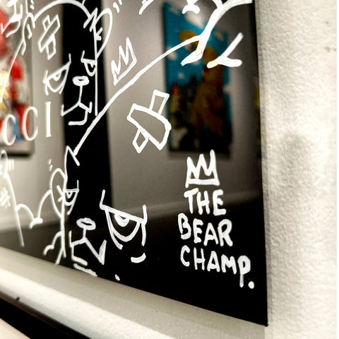 JC Rivera artwork for sale - Gucci Art - The Bear Champ 