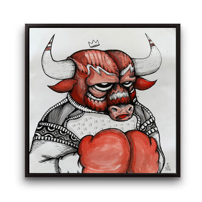 Jc Rivera art for sale - Bear Champ art for sale, Bulls Champ,Chicago art gallery