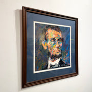 Framed portrait by Leroy Neiman