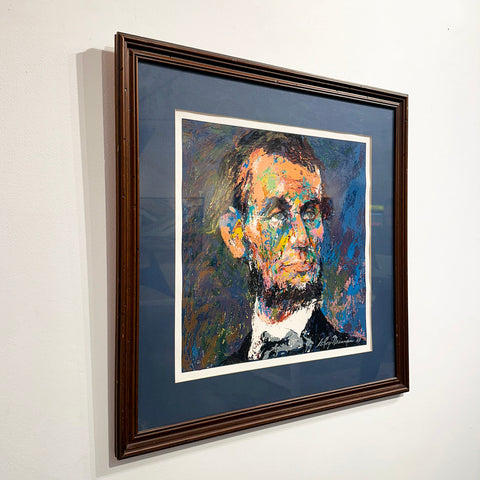 Framed portrait by Leroy Neiman