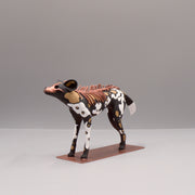 Lycaon wolf Sculpture by Virginie Gribouilli