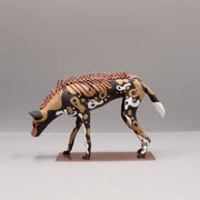 Lycaon wolf Sculpture by Virginie Gribouilli