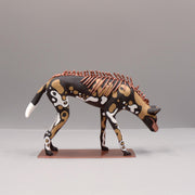 Lycaon wolf Sculpture by Virginie Gribouilli --