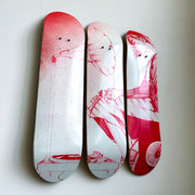 Nostalgia Skate Deck by Chicago artist Rawooh