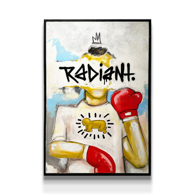 Radiant - Keith Harring by JC Rivera - The Bear Champ - Chicago art gallery - Artist Replete