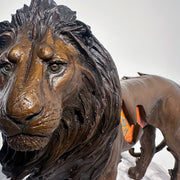 SAVANNA by artist Sonny Sundancer - Lion Bronze Sculpture