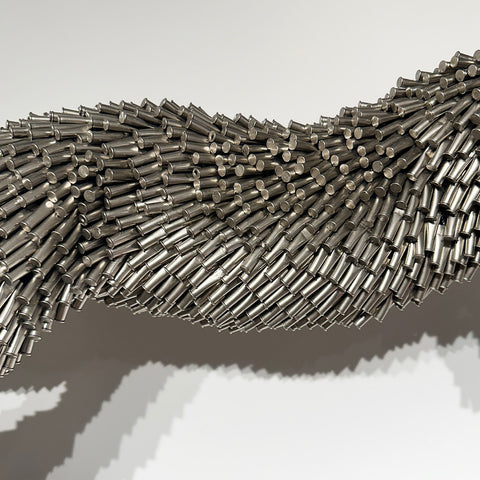 Silver Fox Sculpture by Federico Uribe - Bullet artist - Federico Uribe art 