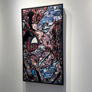 Spiderman Art - Upside Down Kiss by Joseph Mayernik - Chicago art gallery - Artist Replete