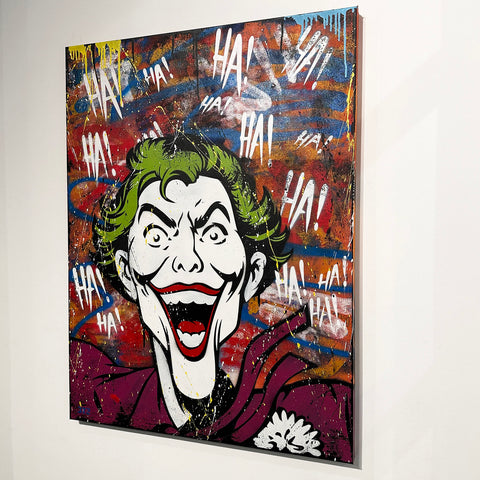 The Last Laugh, Joker Artwork by Trip One - Chicago art gallery - Artist Replete