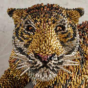 Tiger art by Federico Uribe - Tiger Sculpture by artist Federico Uribe - Chicago art gallery - tiger in art