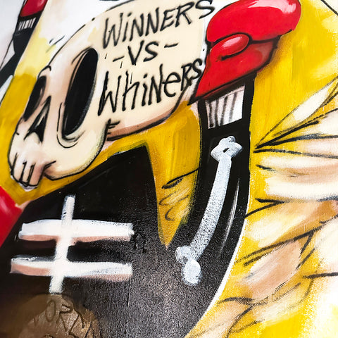 Winners vs Whiners by JC Rivera - The Bear Champ - Chicago art gallery - Artist Replete