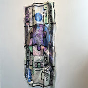 Arthur J. Williams Jr. Crumpled Money Art - Chicago artist - Arthur J. Williams Jr. - Original artwork