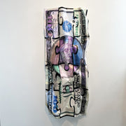 Arthur J. Williams Jr. Crumpled Money Art - Chicago artist - Arthur J. Williams Jr. - Original artwork