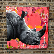 Natural Disaster by Chicago artist Mark Cesarik - White Rhino art - Artist Replete